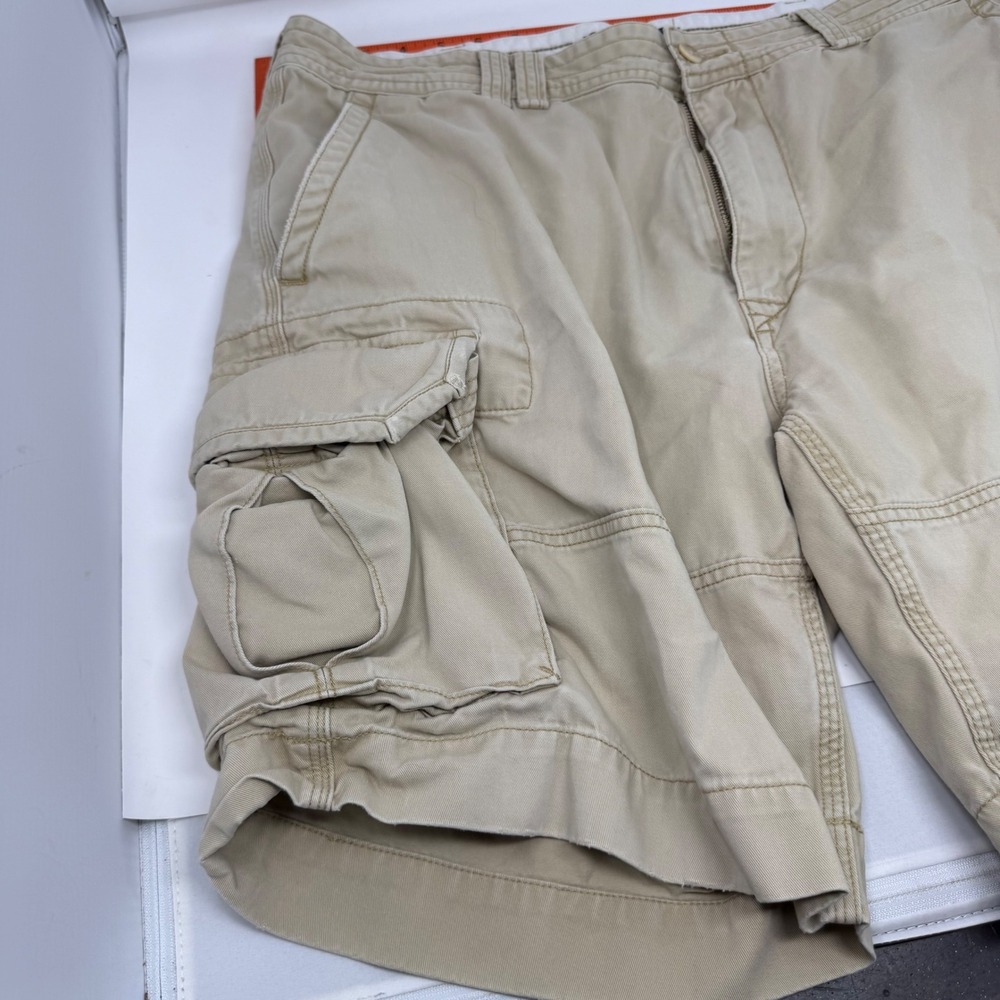 Polo Ralph Lauren Mens Tan Khaki Cotton Cargo Shorts Size 40 Classic Utility - Picture 3 of 12